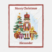 Couverture Polaire Nutcracker Christmas Blanket for Kids With Name (Devant)