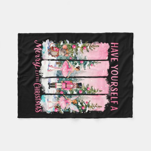 Couverture Polaire Nutcracker Friends Snow Globe Nk Coquette Bow Chri (Devant (Horizontal))