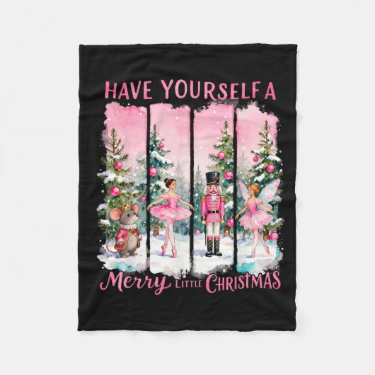 Couverture Polaire Nutcracker Friends Snow Globe Nk Coquette Bow Chri (Devant)