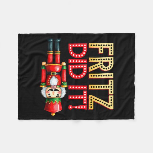 Couverture Polaire Nutcracker Fritz Did It Clara Funny Christmas Ball (Devant (Horizontal))