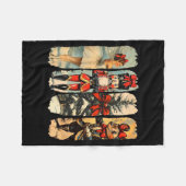 Couverture Polaire Nutcracker Merry Christmas Xmas Tree Family Pajama (Devant (Horizontal))