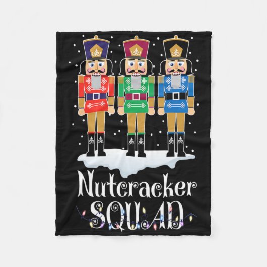 Couverture Polaire Nutcracker Squad Ballet Dance Christmas Xmas Light (Devant)