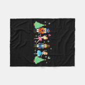 Couverture Polaire Nutcracker Squad Ballet Dance Merry Christmas Wome (Devant (Horizontal))