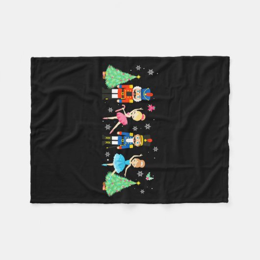 Couverture Polaire Nutcracker Squad Ballet Dance Merry Christmas Wome (Devant (Horizontal))