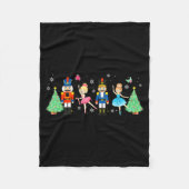 Couverture Polaire Nutcracker Squad Ballet Dance Merry Christmas Wome (Devant)