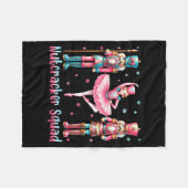 Couverture Polaire Nutcracker Squad Ballet Dance Merry Christmas Wome (Devant (Horizontal))