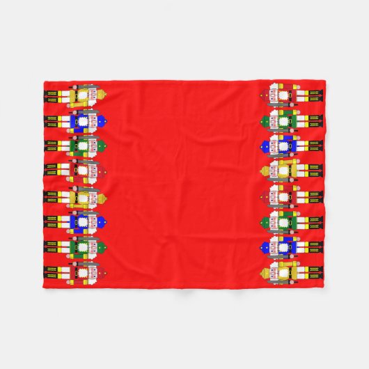 Couverture Polaire Nutcrackers de Noël (Devant (Horizontal))