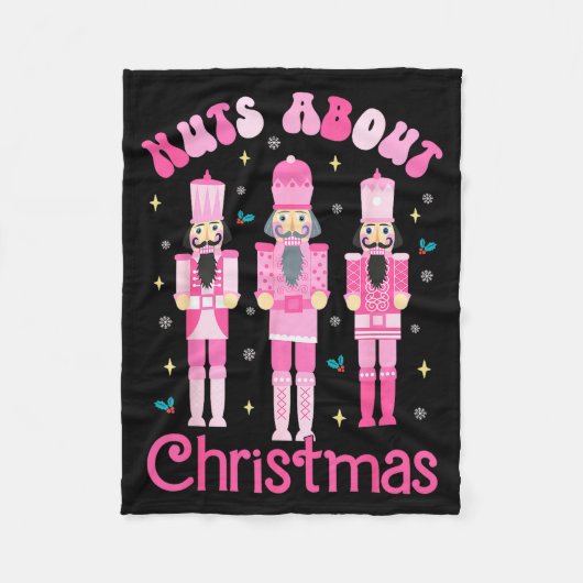 Couverture Polaire Nuts About Christmas Nutcracker Funny Christmas (Devant)