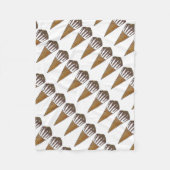 Couverture Polaire Nutty Buddy Vanilla Peanut Ice Cream Cone Foin (Devant)