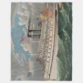 Couverture Polaire NY Voyage Grand Paddlewheel Bateau à vapeur Le Pèl (Devant)
