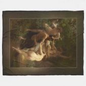 Couverture Polaire Nymphes et Satyr par William-Adolphe Bouguereau (Devant (Horizontal))