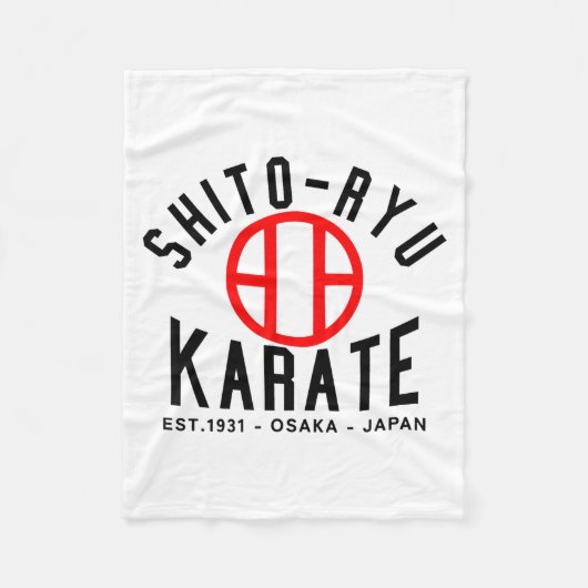 Couverture Polaire O-ryu Karate Japan Martial Arts  (Devant)