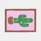 Couverture Polaire Oasis de Cactus (Devant (Horizontal))