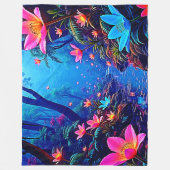 Couverture Polaire Oasis de la jungle éthérée (Devant)