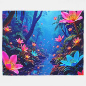 Couverture Polaire Oasis de la jungle éthérée (Devant (Horizontal))