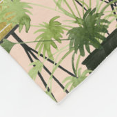 Couverture Polaire Oasis intérieure | Motif de ligne Plante (Coin)