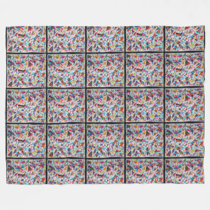 Couverture Polaire Oaxaca Mexique Boho ethnique hispanique maya