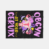 Couverture Polaire Ob-gyn At Your Cervix Funny Gyno Doctors Gynecolog (Devant (Horizontal))