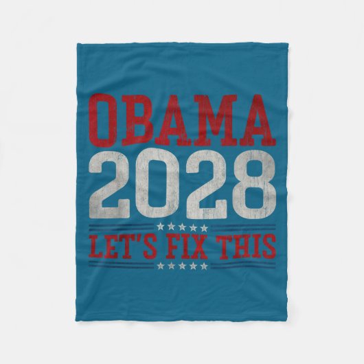 Couverture Polaire Obama 2028 Let's Fix This Obama 48th President (Devant)