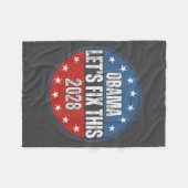 Couverture Polaire Obama 2028 Let's Fix This Obama 48th President (Devant (Horizontal))
