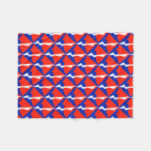 Couverture Polaire Objet Bleu Rouge Blanc (Devant (Horizontal))
