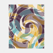 Couverture Polaire objets géométriques Abstraits graffiti grunge effe (Devant)