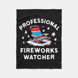 Couverture Polaire Observateur de feux d'artifice professionnel drôle