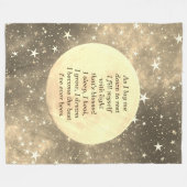 Couverture Polaire Obtenez bien Dormir conception de bénédiction (Devant (Horizontal))