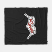 Couverture Polaire Obtenir épave Squelette Main Heart Classic (Devant (Horizontal))