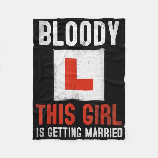 Couverture Polaire Obtenir Marié Proposition Idée Pour Fiancée &amp ; (Devant)