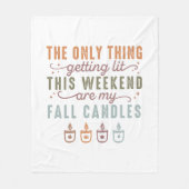 Couverture Polaire Obtenir mes bougies automnales (Devant)