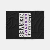 Couverture Polaire Obtient sur mes nerfs Sensibilisation Aide-soignan (Devant (Horizontal))