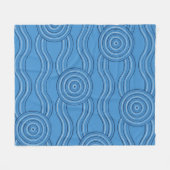 Couverture Polaire océan d'art autochtone (Devant (Horizontal))