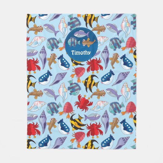 Couverture Polaire Ocean Fishers Fleece Blanket (Devant)