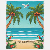 Couverture Polaire "Ocean Horizon Escape" (Devant)