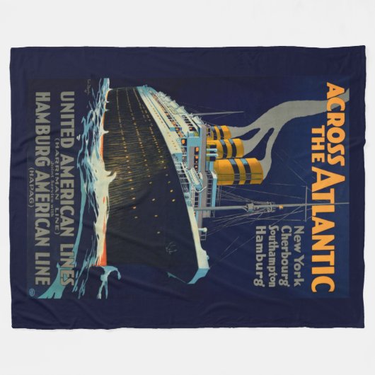 COUVERTURE POLAIRE OCEAN LINER EUROPE AMÉRIQUE (Devant (Horizontal))