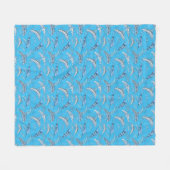 Couverture Polaire Océan Marine Animaux Dolphins Marlins (Devant (Horizontal))