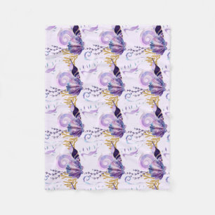 Couverture Polaire Océan Mer violette