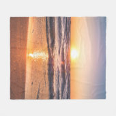 Couverture Polaire Ocean Sunset Tropical Holiday (Devant (Horizontal))
