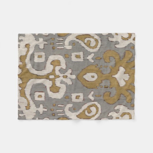 Couverture Polaire Ochre Ikat I (Devant (Horizontal))
