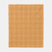 Couverture Polaire Ochre Tartan Motif Blanche polaire (Devant)