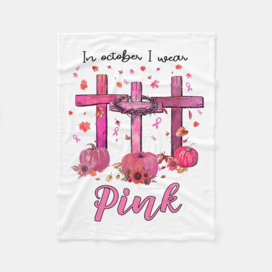 Couverture Polaire Octobre Nous Portons Pink Christian Le Cancer Du S (Devant)