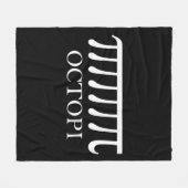 Couverture Polaire Octopi - Funny Pi Octopus Math (Devant (Horizontal))