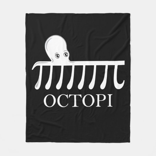 Couverture Polaire Octopi - Funny Pi Octopus Math (Devant)