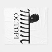 Couverture Polaire Octopi - Funny Pi Octopus Math (Devant (Horizontal))