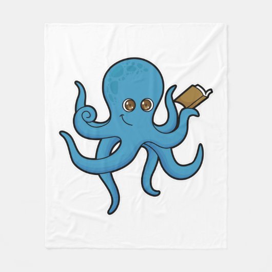 Couverture Polaire Octopus avec livre (Devant)