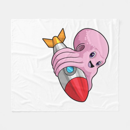 Couverture Polaire Octopus avec Rocket (Devant (Horizontal))