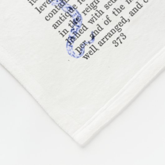 Couverture Polaire Octopus bleu (Coin)