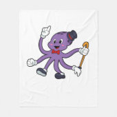 Couverture Polaire Octopus comme magicien avec Casquette (Devant)