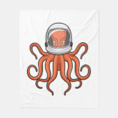 Couverture Polaire Octopus en astronaute (Devant)